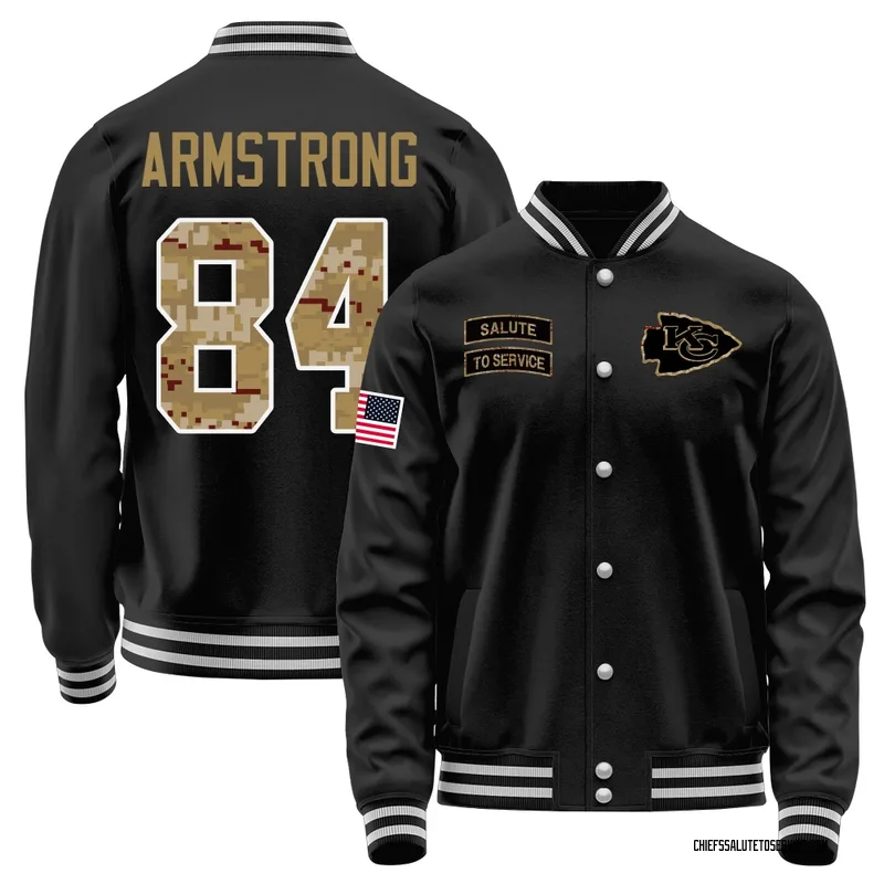 Men's Andrew Armstrong Kansas City Chiefs Black Salute to Service Sideline Performance Jacket
