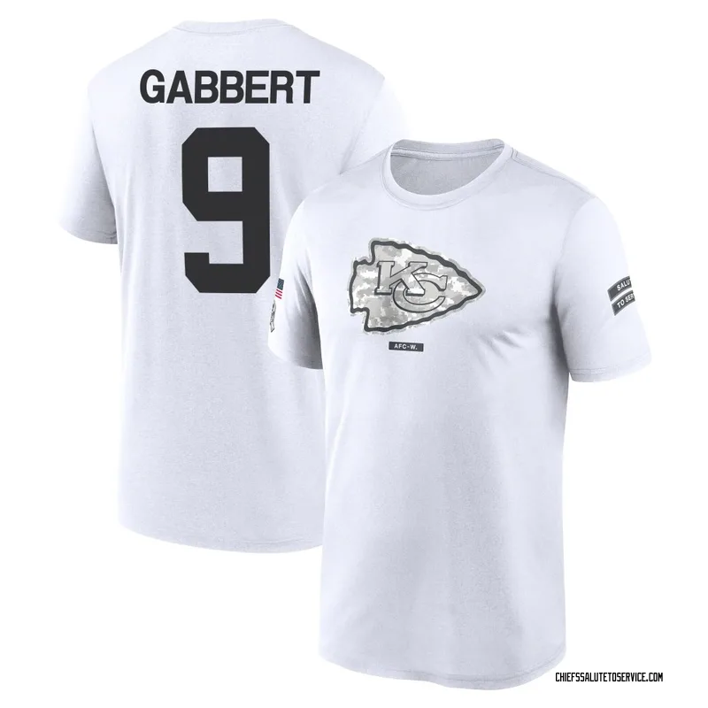 Men's Blaine Gabbert Kansas City Chiefs Legend White 2024 Salute to Service Performance T-Shirt