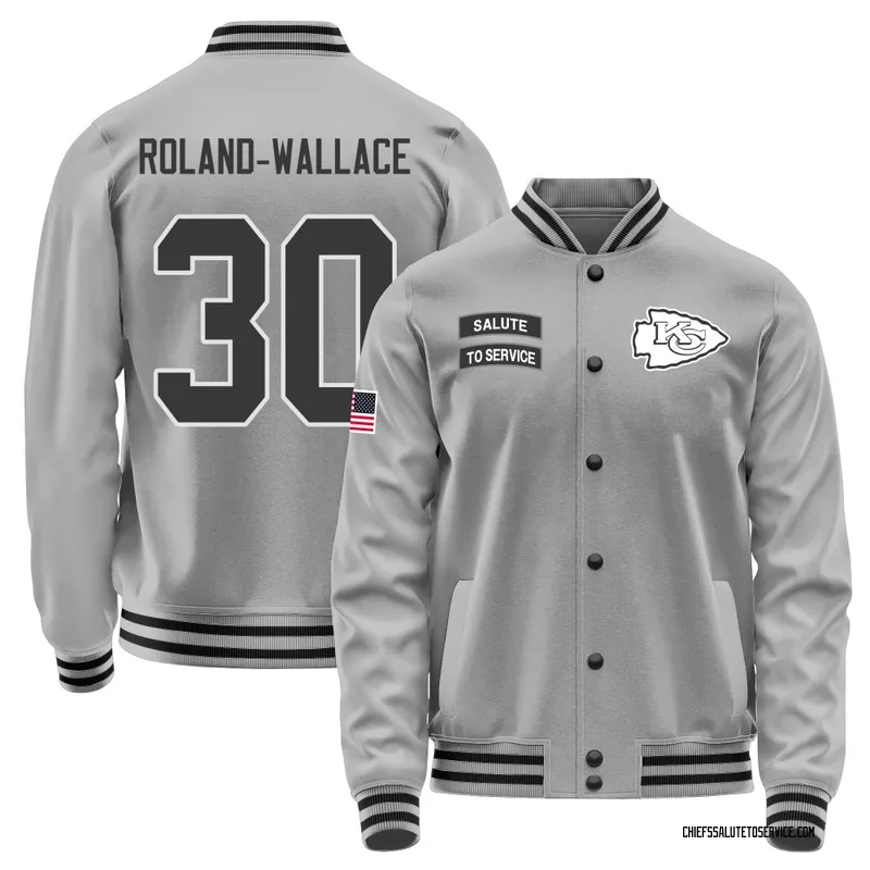 Men's Chris Roland-Wallace Kansas City Chiefs Gray Salute to Service Performance Jacket