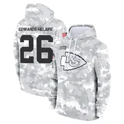 Men's Clyde Edwards-Helaire Kansas City Chiefs Camo Arctic 2024 Salute to Service Club Fleece Pullover Hoodie