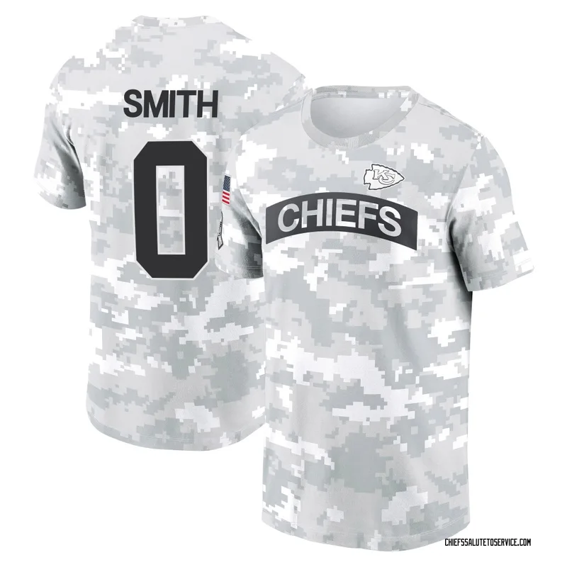 Men's EJ Smith Kansas City Chiefs Camo Arctic 2024 Salute to Service Performance T-Shirt