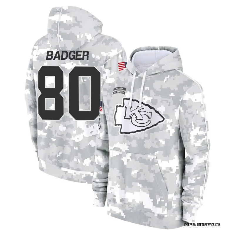Men's Elijhah Badger Kansas City Chiefs Camo Arctic 2024 Salute to Service Club Fleece Pullover Hoodie