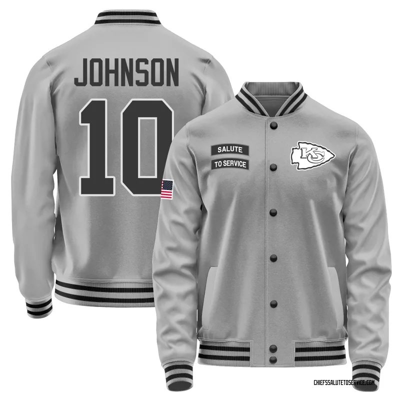 Men's Emmett Johnson Kansas City Chiefs Gray Salute to Service Performance Jacket