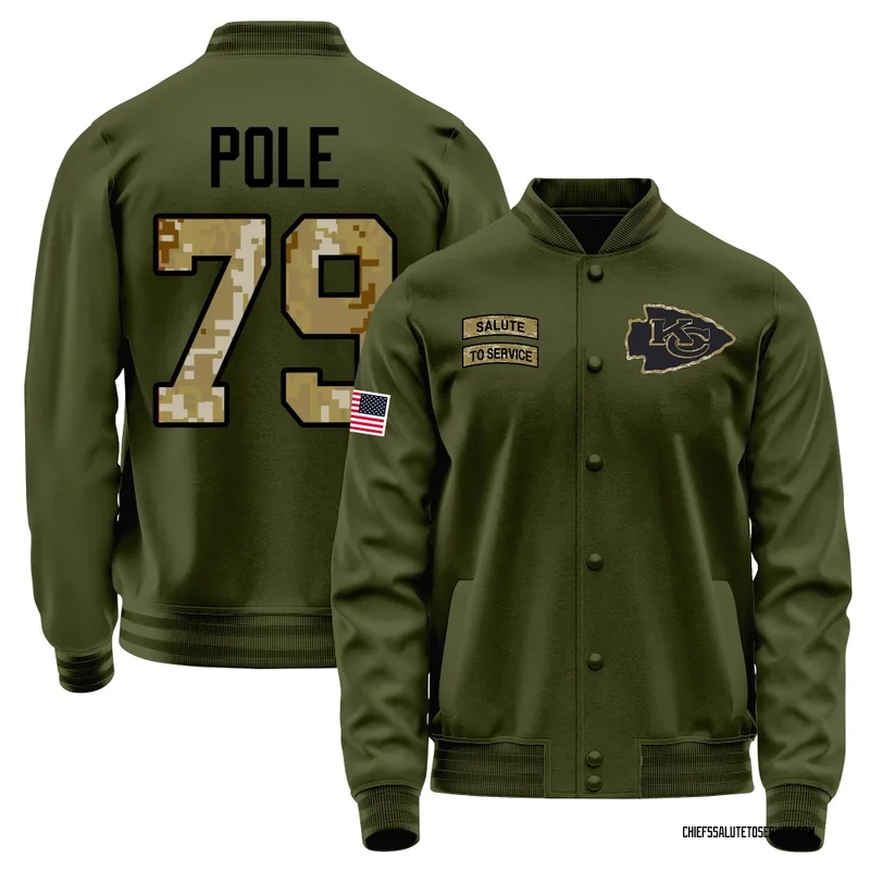 Men's Esa Pole Kansas City Chiefs Olive Salute to Service Sideline Performance Jacket