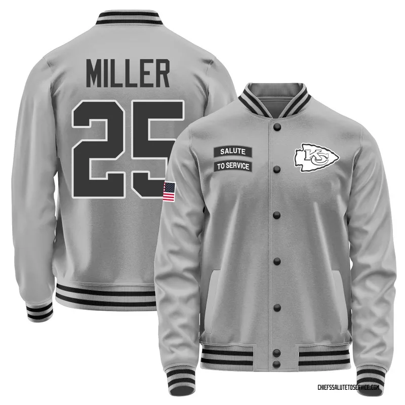 Men's Glendon Miller Kansas City Chiefs Gray Salute to Service Performance Jacket