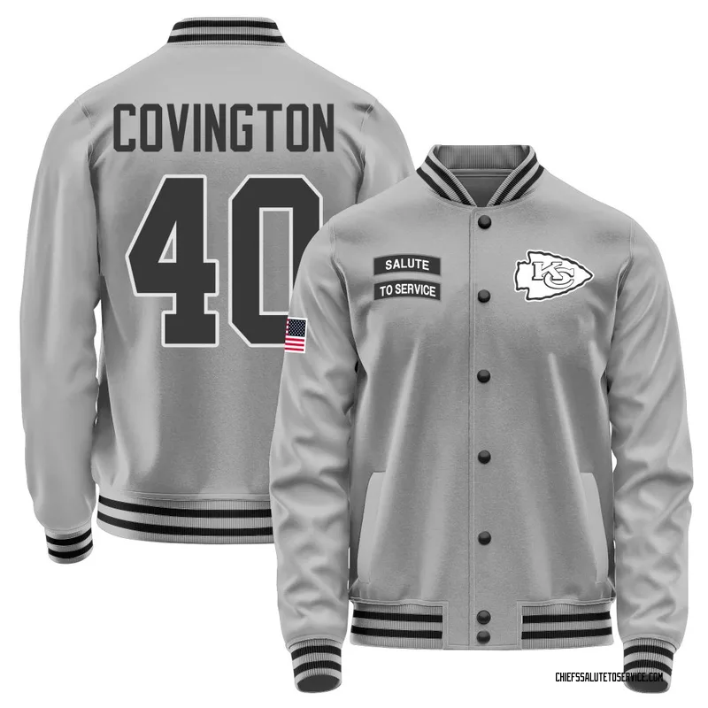 Men's Jacobe Covington Kansas City Chiefs Gray Salute to Service Performance Jacket