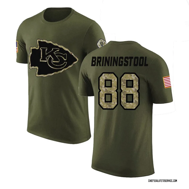 Men's Jake Briningstool Kansas City Chiefs Legend Olive Salute to Service T-Shirt