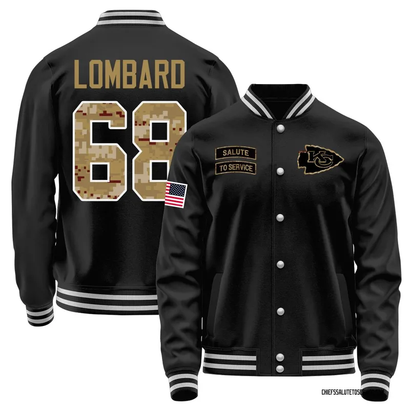 Men's Joey Lombard Kansas City Chiefs Black Salute to Service Sideline Performance Jacket