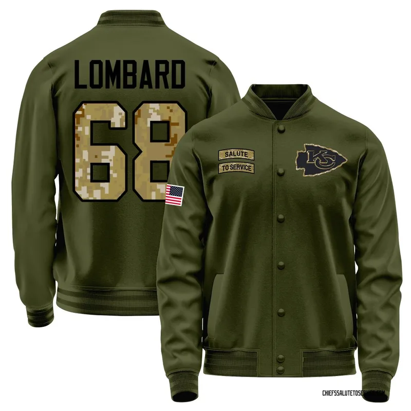 Men's Joey Lombard Kansas City Chiefs Olive Salute to Service Sideline Performance Jacket