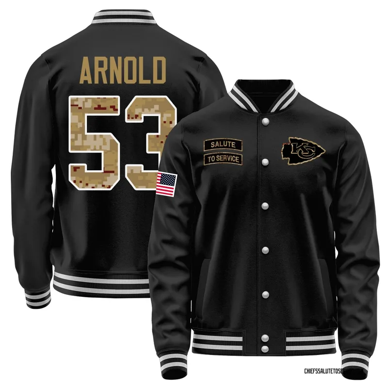 Men's Kam Arnold Kansas City Chiefs Black Salute to Service Sideline Performance Jacket