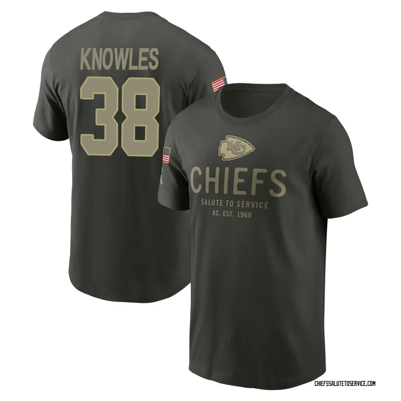 Men's Kevin Knowles II Kansas City Chiefs Green Forest/ 2025 Salute to Service Sideline Primary Edge T-Shirt