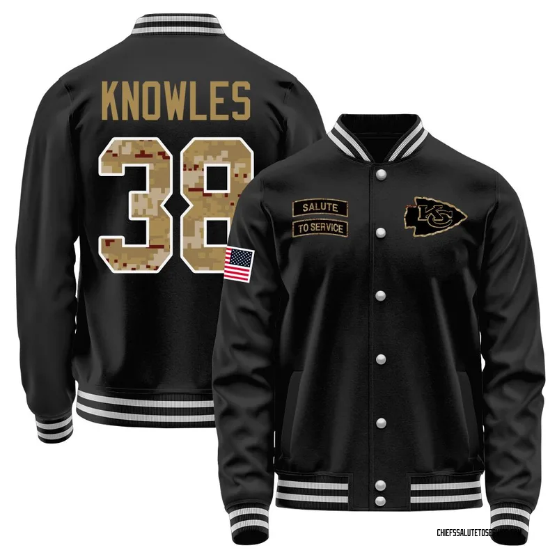 Men's Kevin Knowles Kansas City Chiefs Black Salute to Service Sideline Performance Jacket