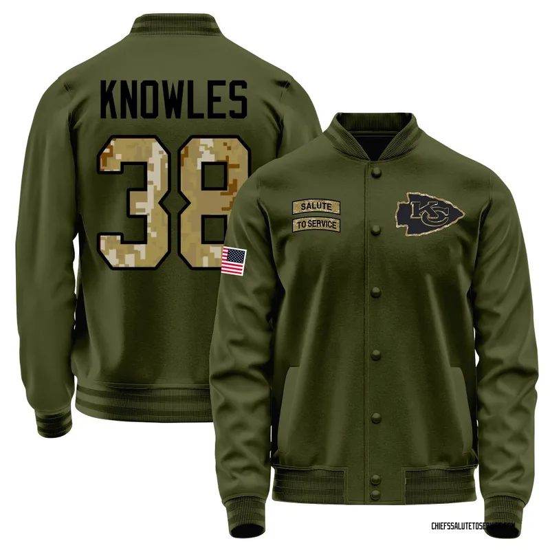Men's Kevin Knowles Kansas City Chiefs Olive Salute to Service Sideline Performance Jacket