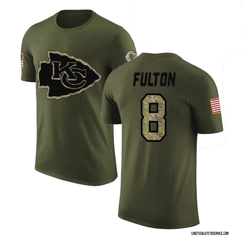 Men's Kristian Fulton Kansas City Chiefs Legend Olive Salute to Service T-Shirt