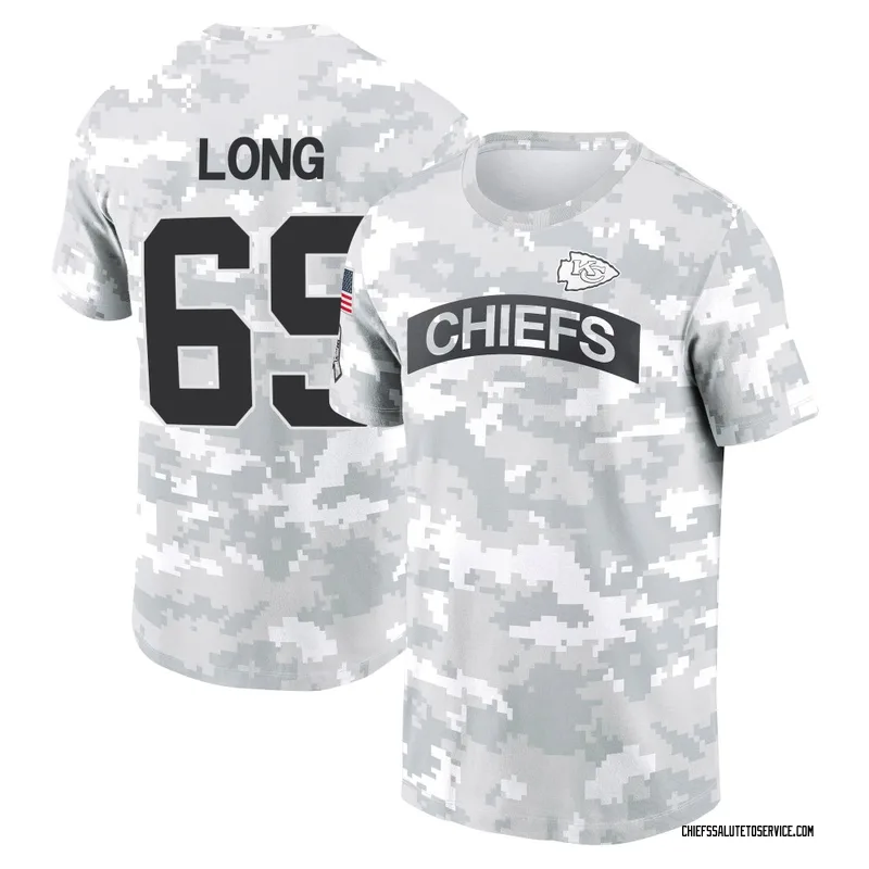 Men's Kyle Long Kansas City Chiefs Camo Arctic 2024 Salute to Service Performance T-Shirt