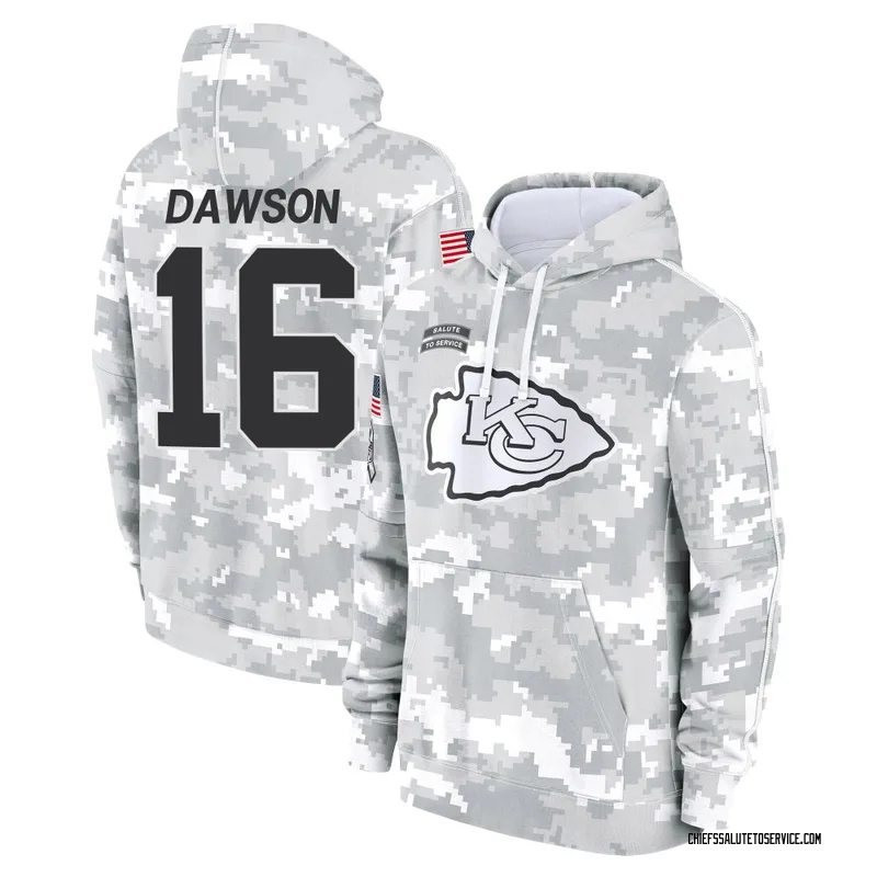 Men's Len Dawson Kansas City Chiefs Camo Arctic 2024 Salute to Service Club Fleece Pullover Hoodie