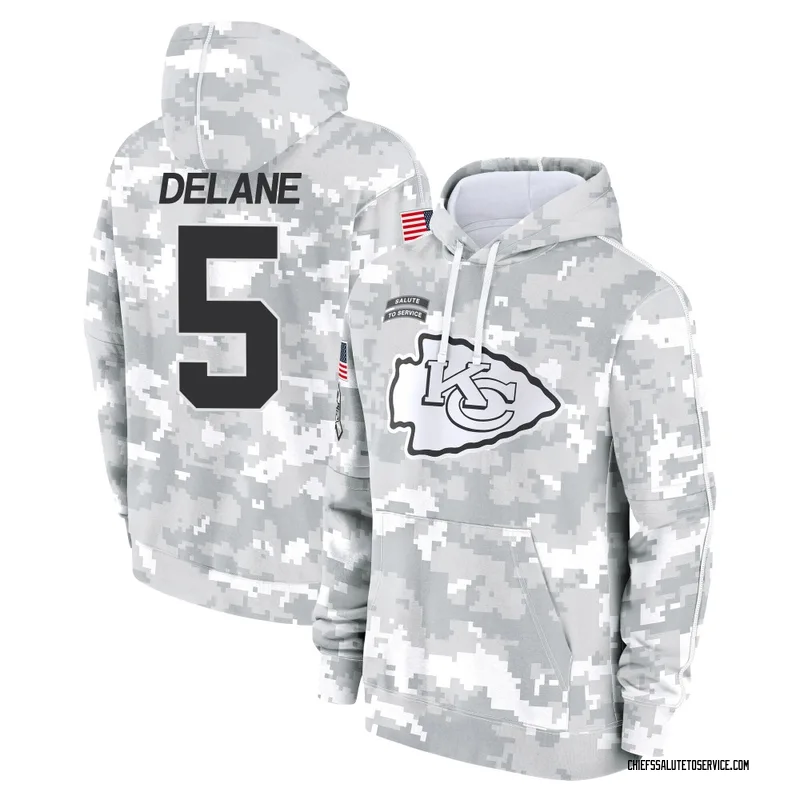 Men's Mansoor Delane Kansas City Chiefs Camo Arctic 2024 Salute to Service Club Fleece Pullover Hoodie