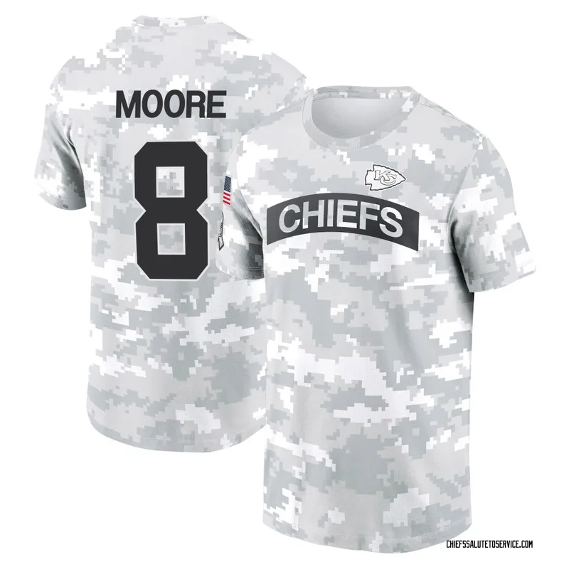 Men's Matt Moore Kansas City Chiefs Camo Arctic 2024 Salute to Service Performance T-Shirt