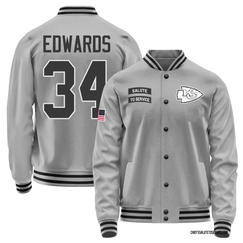 Men's Mike Edwards Kansas City Chiefs Gray Salute to Service Performance Jacket