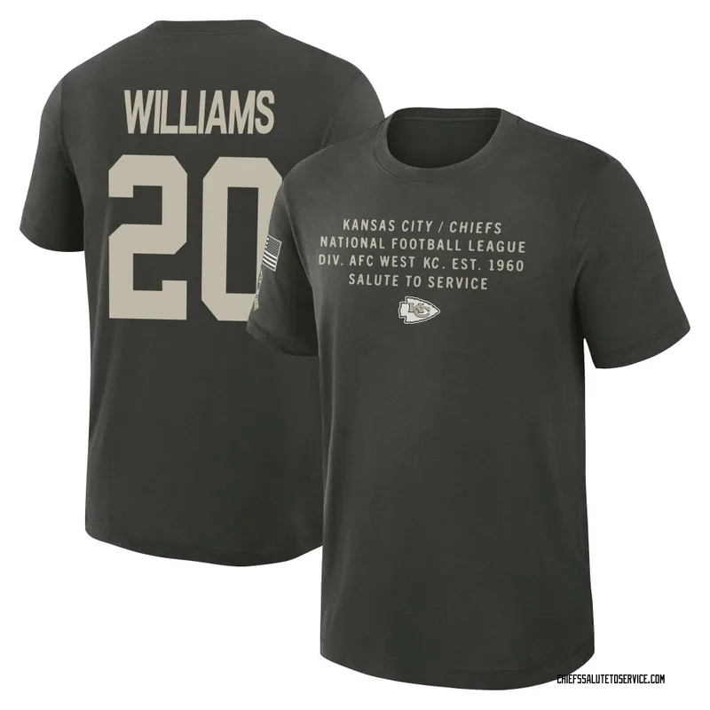 Men's Nohl Williams Kansas City Chiefs Green Dark/ 2025 Salute to Service Sideline Slub T-Shirt