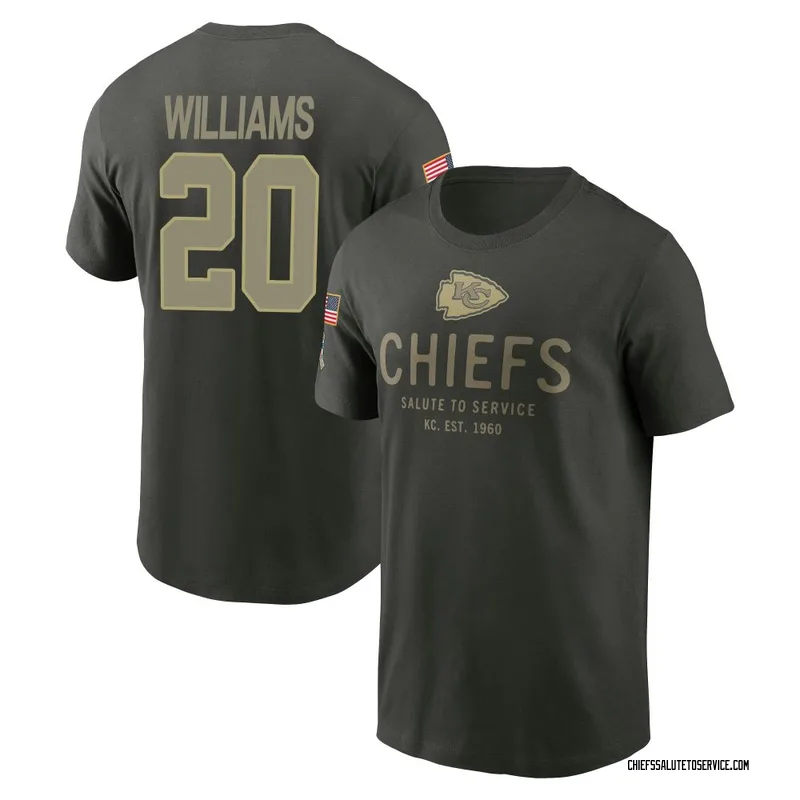 Men's Nohl Williams Kansas City Chiefs Green Forest/ 2025 Salute to Service Sideline Primary Edge T-Shirt