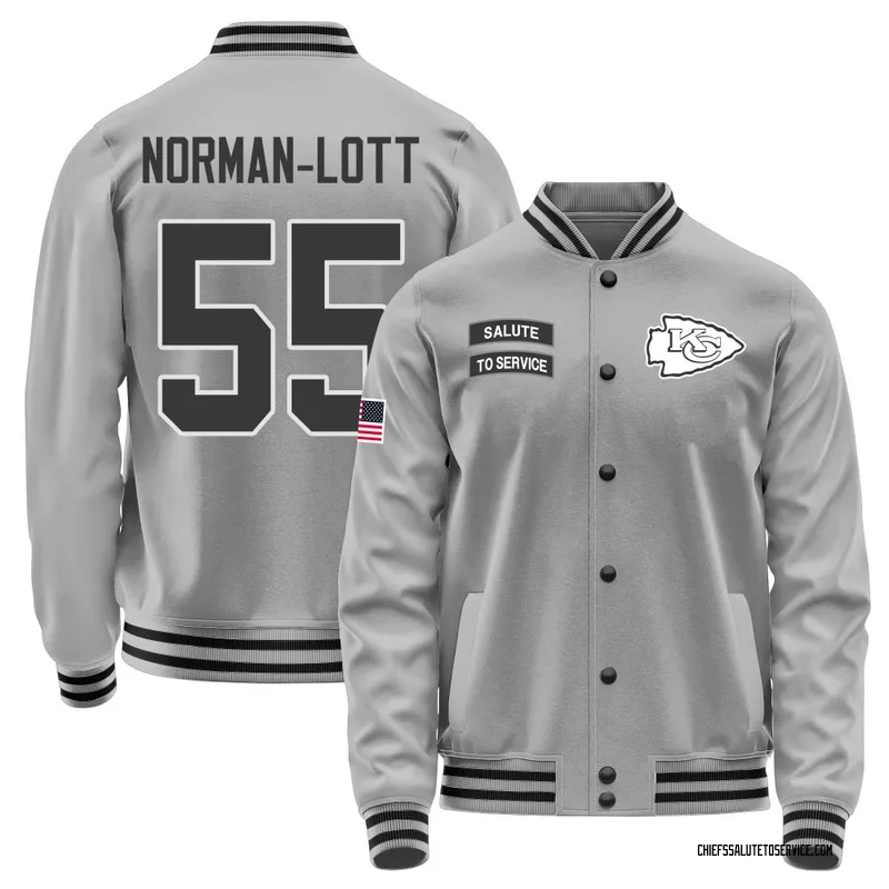 Men's Omarr Norman-Lott Kansas City Chiefs Gray Salute to Service Performance Jacket