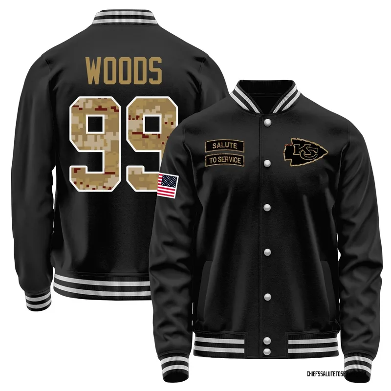 Men's Peter Woods Kansas City Chiefs Black Salute to Service Sideline Performance Jacket