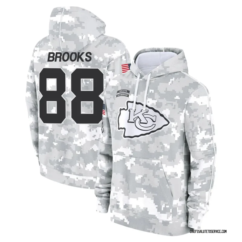 Men's Phillip Brooks Kansas City Chiefs Camo Arctic 2024 Salute to Service Club Fleece Pullover Hoodie