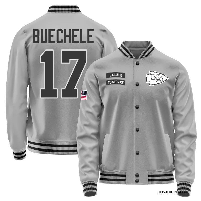 Men's Shane Buechele Kansas City Chiefs Gray Salute to Service Performance Jacket