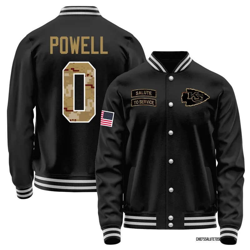Men's ShunDerrick Powell Kansas City Chiefs Black Salute to Service Sideline Performance Jacket