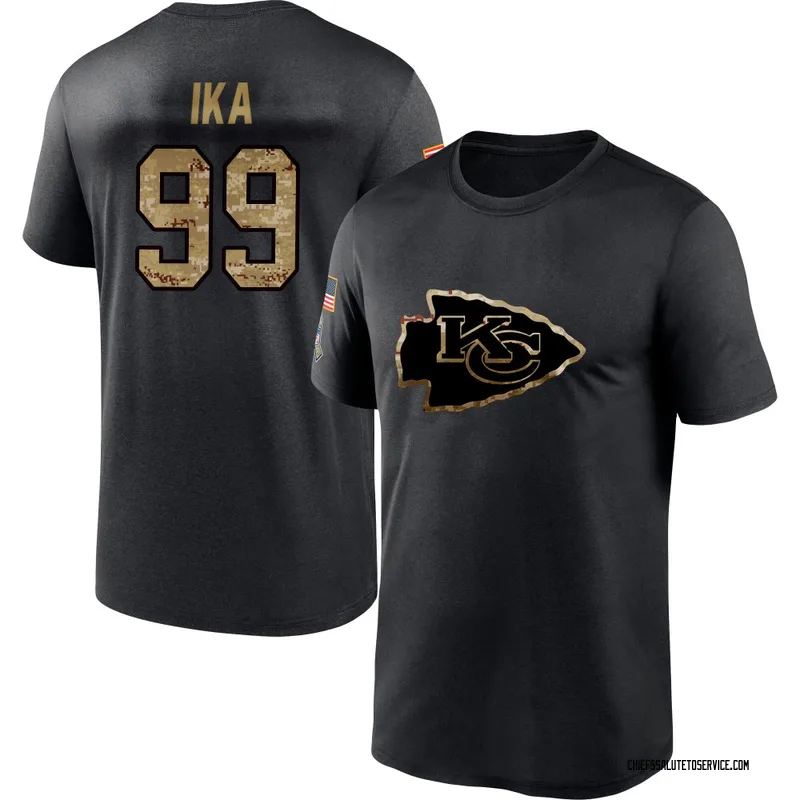 Men's Siaki Ika Kansas City Chiefs Black 2020 Salute To Service Performance T-Shirt