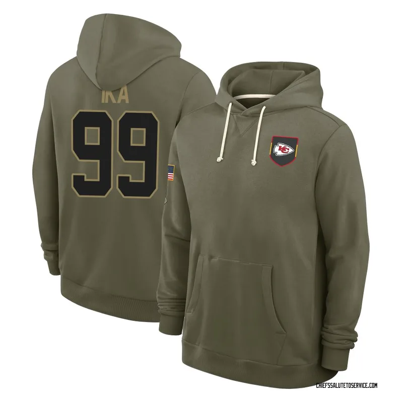 Men's Siaki Ika Kansas City Chiefs Olive 2025 Salute to Service Hoodie