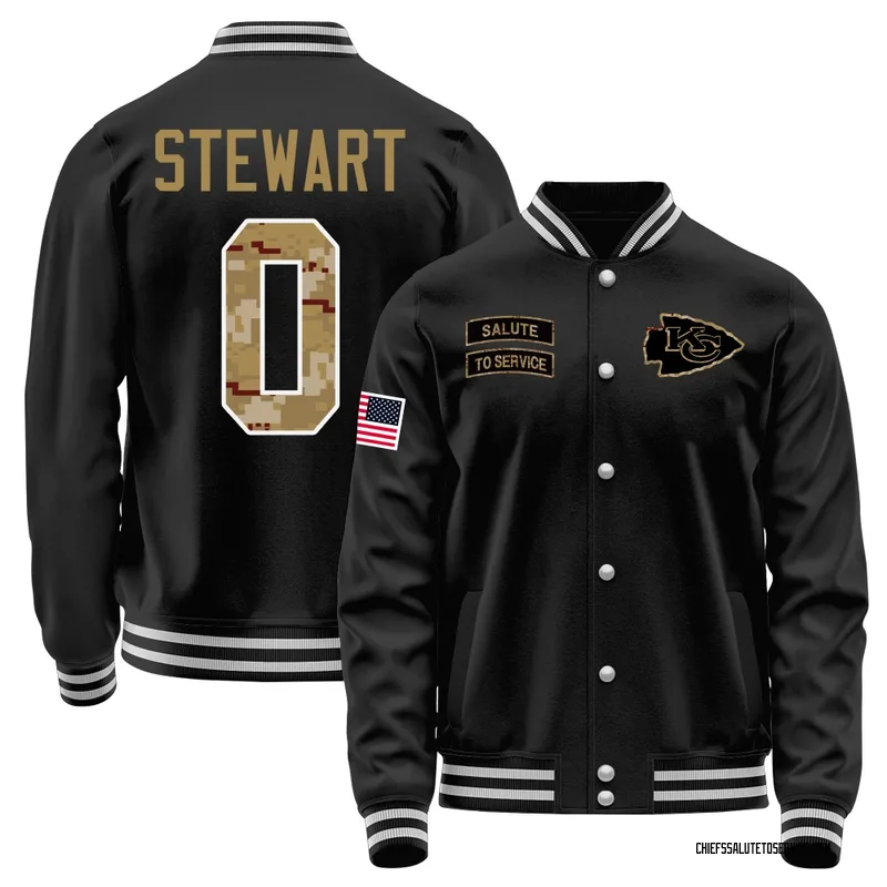 Men's Terion Stewart Kansas City Chiefs Black Salute to Service Sideline Performance Jacket