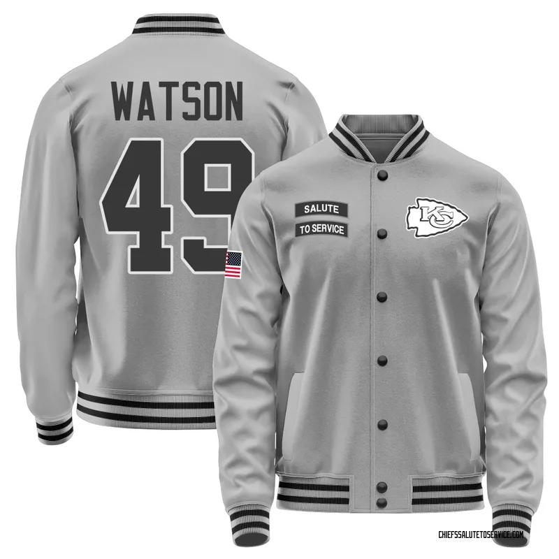 Men's Tre Watson Kansas City Chiefs Gray Salute to Service Performance Jacket