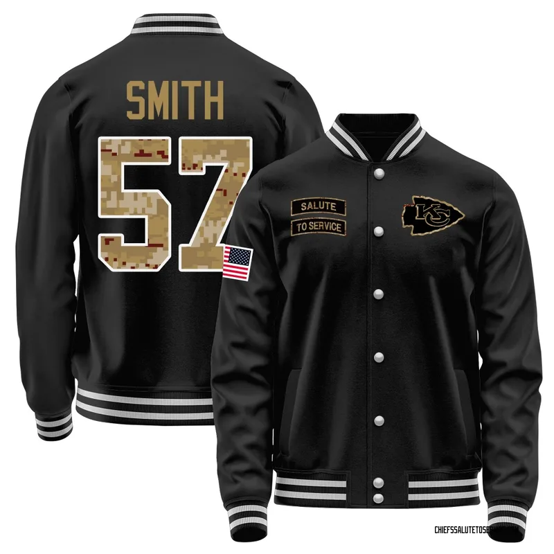 Men's Tyreke Smith Kansas City Chiefs Black Salute to Service Sideline Performance Jacket