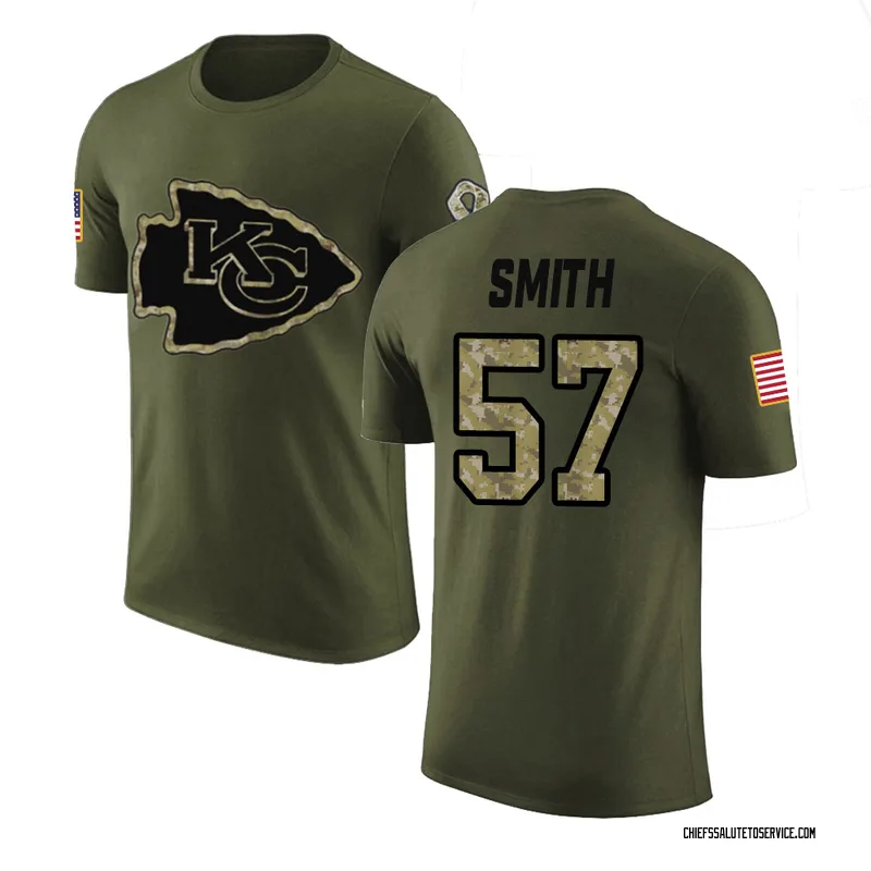 Men's Tyreke Smith Kansas City Chiefs Legend Olive Salute to Service T-Shirt