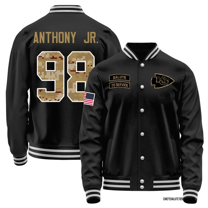 Men's Vincent Anthony Jr. Kansas City Chiefs Black Salute to Service Sideline Performance Jacket
