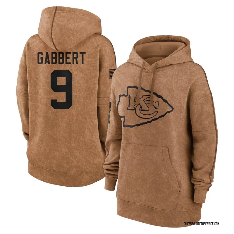 Women's Blaine Gabbert Kansas City Chiefs Brown 2023 Salute To Service Pullover Hoodie
