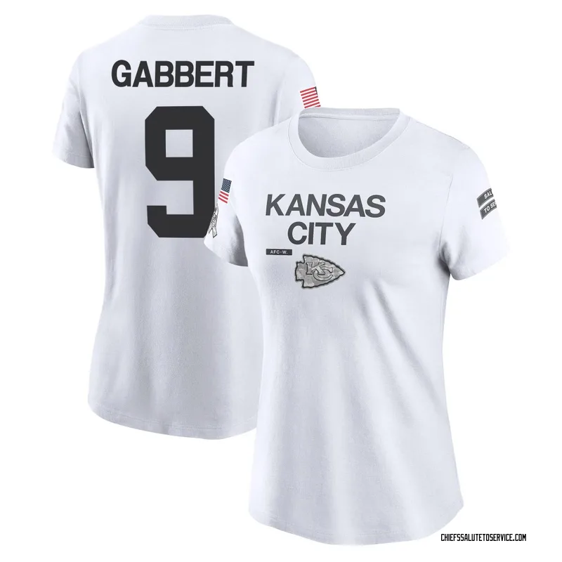 Women's Blaine Gabbert Kansas City Chiefs Legend White 2024 Salute to Service Performance T-Shirt