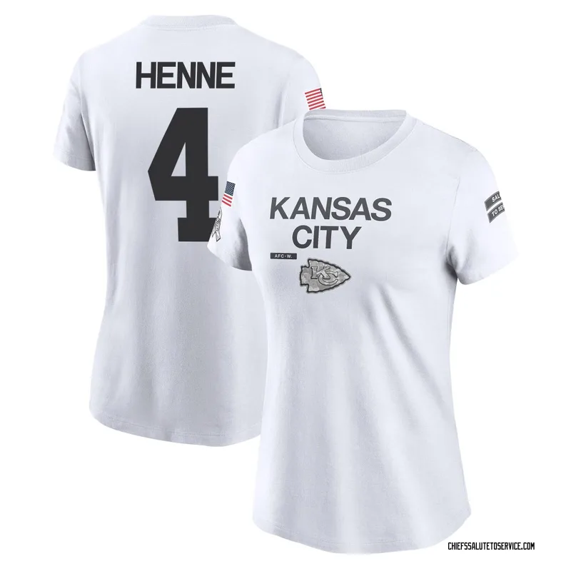 Women's Chad Henne Kansas City Chiefs Legend White 2024 Salute to Service Performance T-Shirt