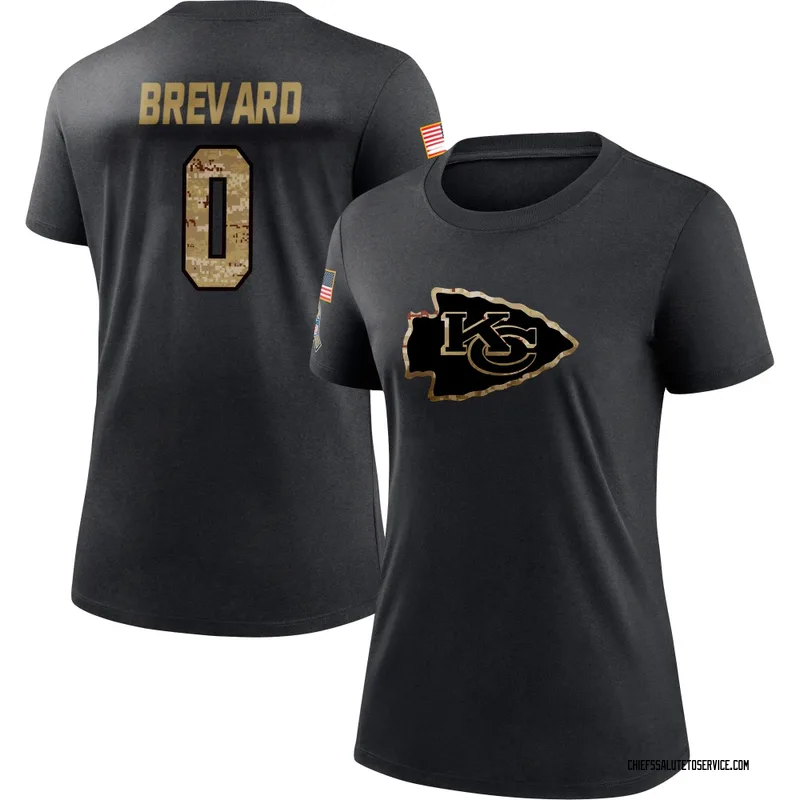 Women's Cole Brevard Kansas City Chiefs Black 2020 Salute To Service Performance T-Shirt