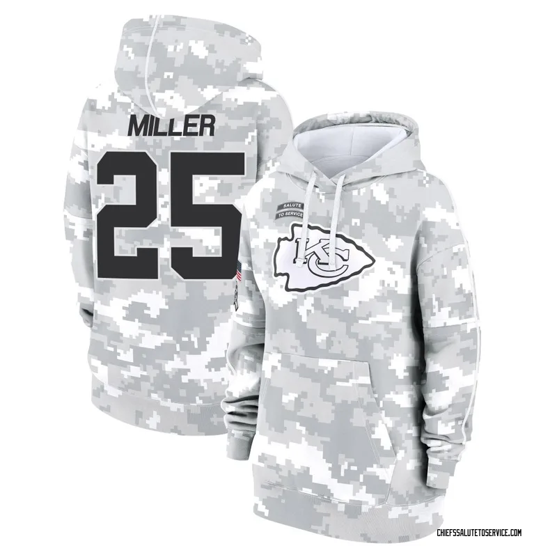 Women's Glendon Miller Kansas City Chiefs Camo Arctic 2024 Salute to Service Club Fleece Pullover Hoodie