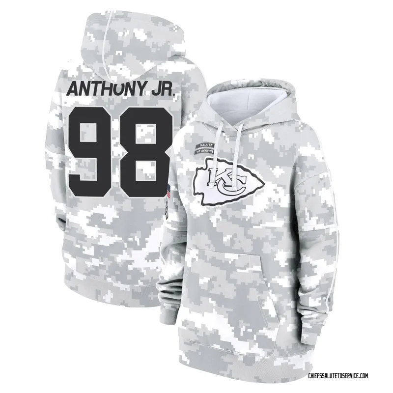 Women's Vincent Anthony Jr. Kansas City Chiefs Camo Arctic 2024 Salute to Service Club Fleece Pullover Hoodie