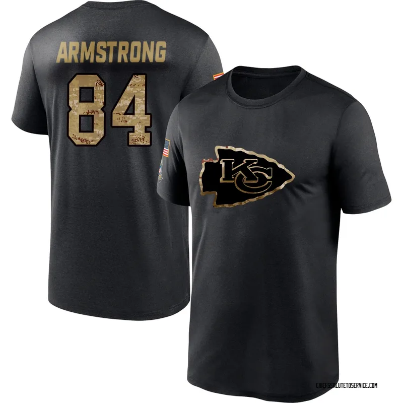 Youth Andrew Armstrong Kansas City Chiefs Black 2020 Salute To Service Performance T-Shirt