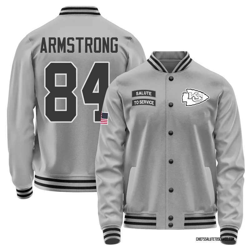Youth Andrew Armstrong Kansas City Chiefs Gray Salute to Service Performance Jacket