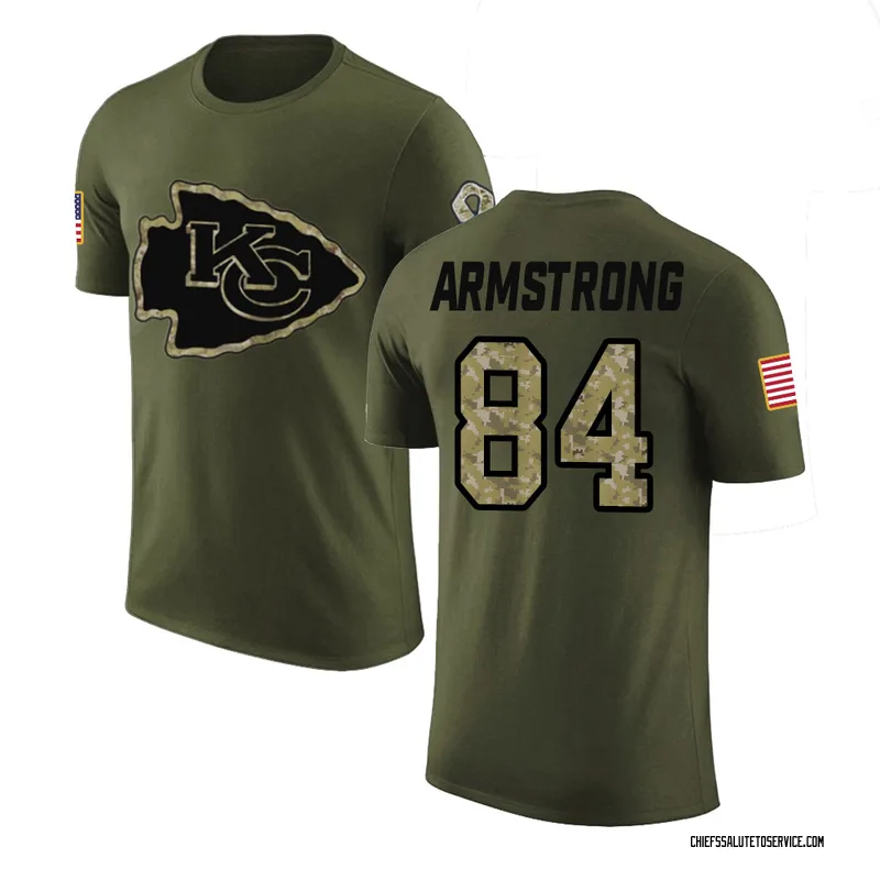 Youth Andrew Armstrong Kansas City Chiefs Legend Olive Salute to Service T-Shirt