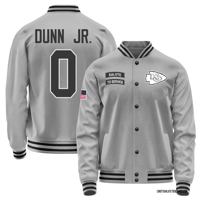 Youth Anthony Dunn Jr. Kansas City Chiefs Gray Salute to Service Performance Jacket