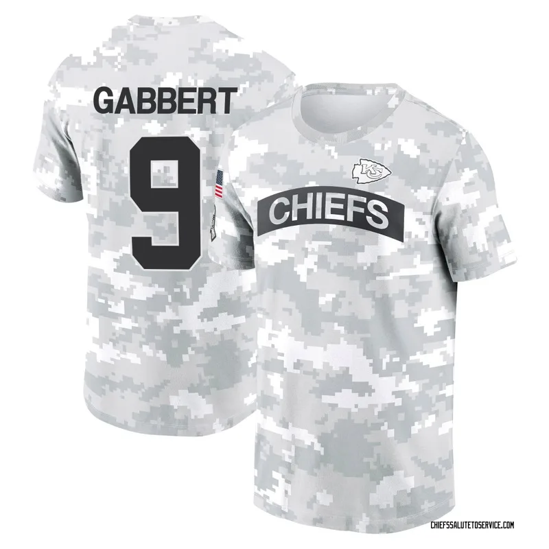 Youth Blaine Gabbert Kansas City Chiefs Camo Arctic 2024 Salute to Service Performance T-Shirt