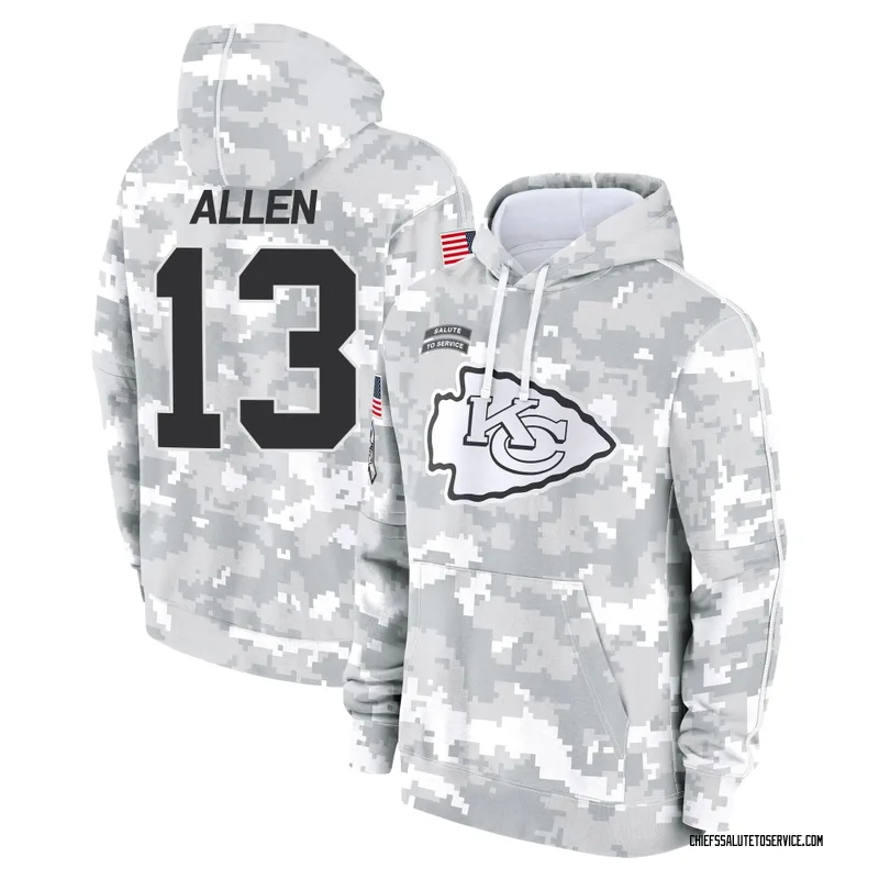 Youth Cyrus Allen Kansas City Chiefs Camo Arctic 2024 Salute to Service Club Fleece Pullover Hoodie