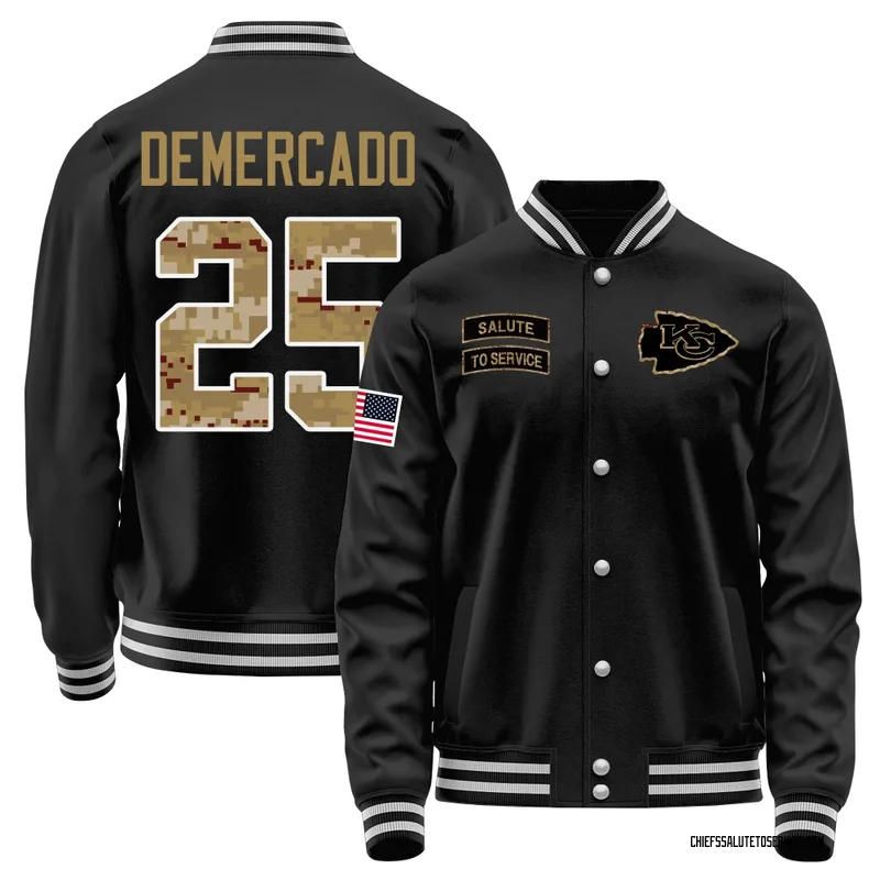 Youth Emari Demercado Kansas City Chiefs Black Salute to Service Sideline Performance Jacket